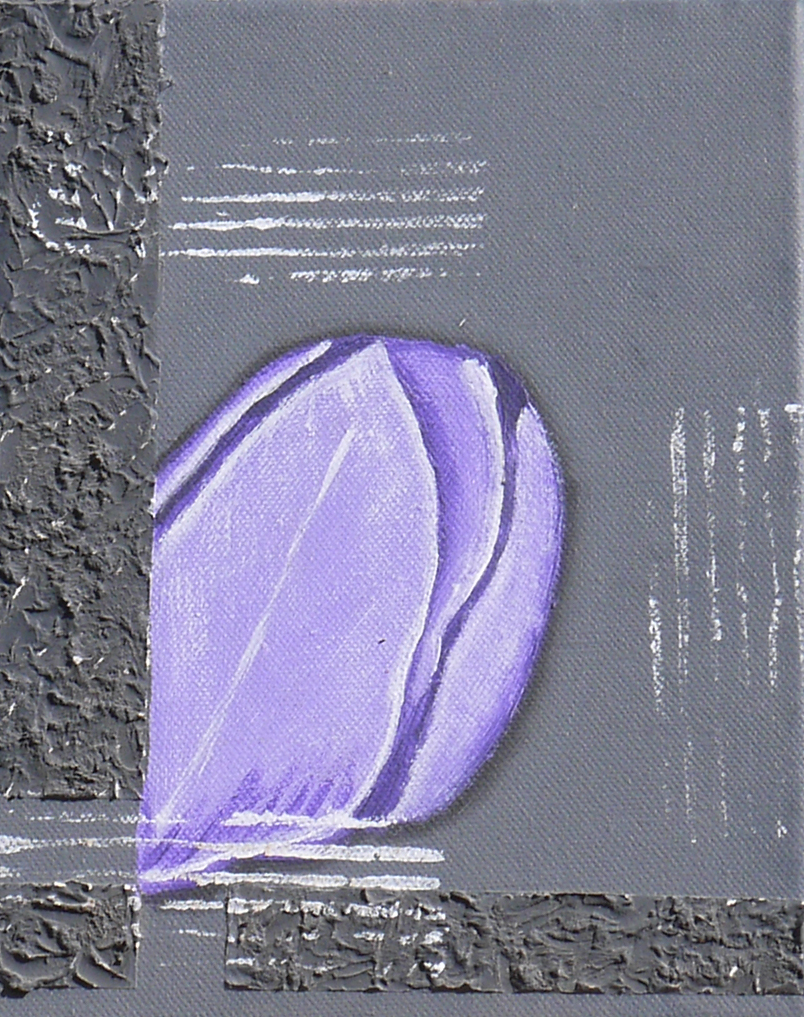 "Mauve en fleurs" 24x18