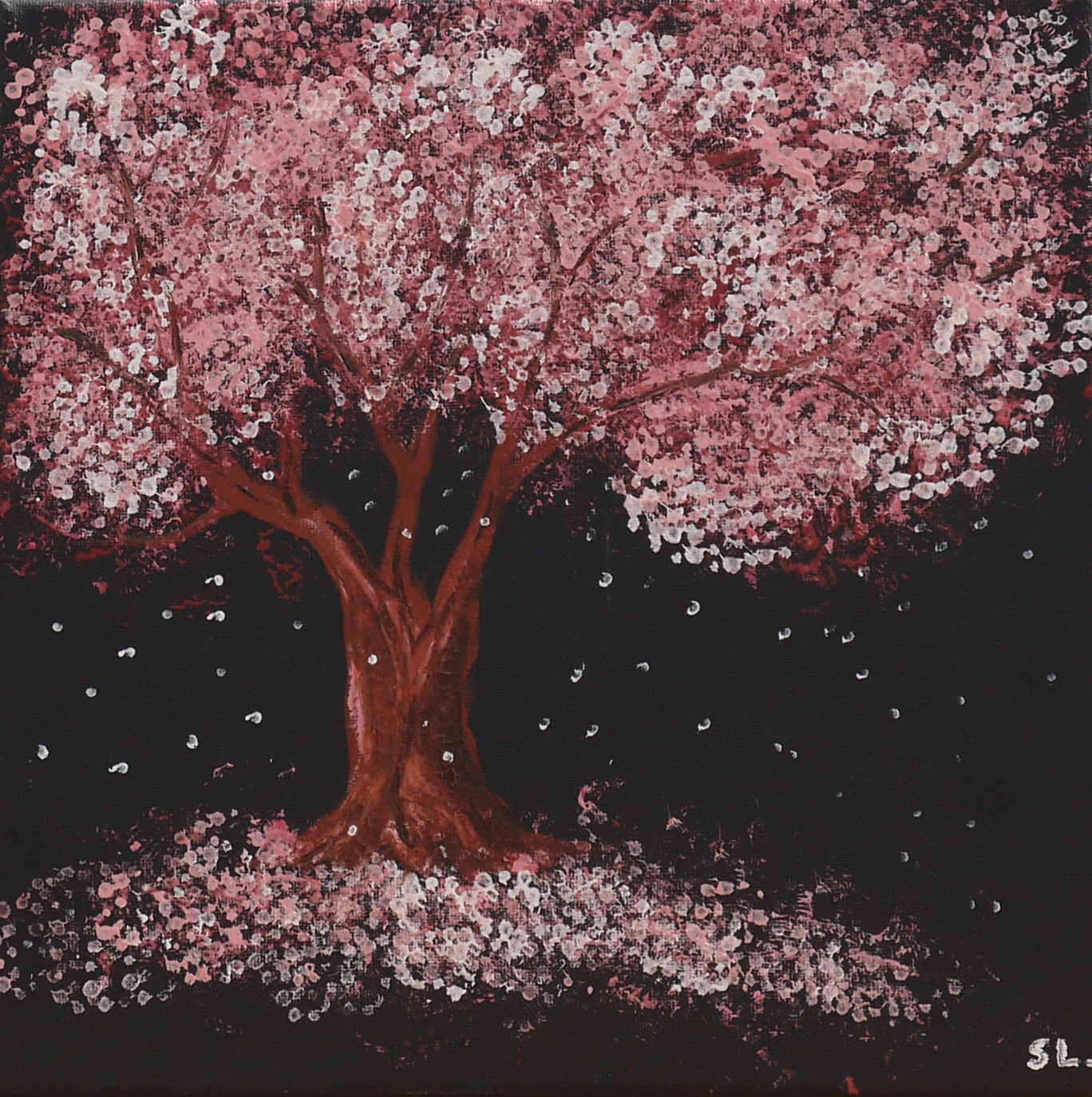 "Arbre en Fleurs" 30x30