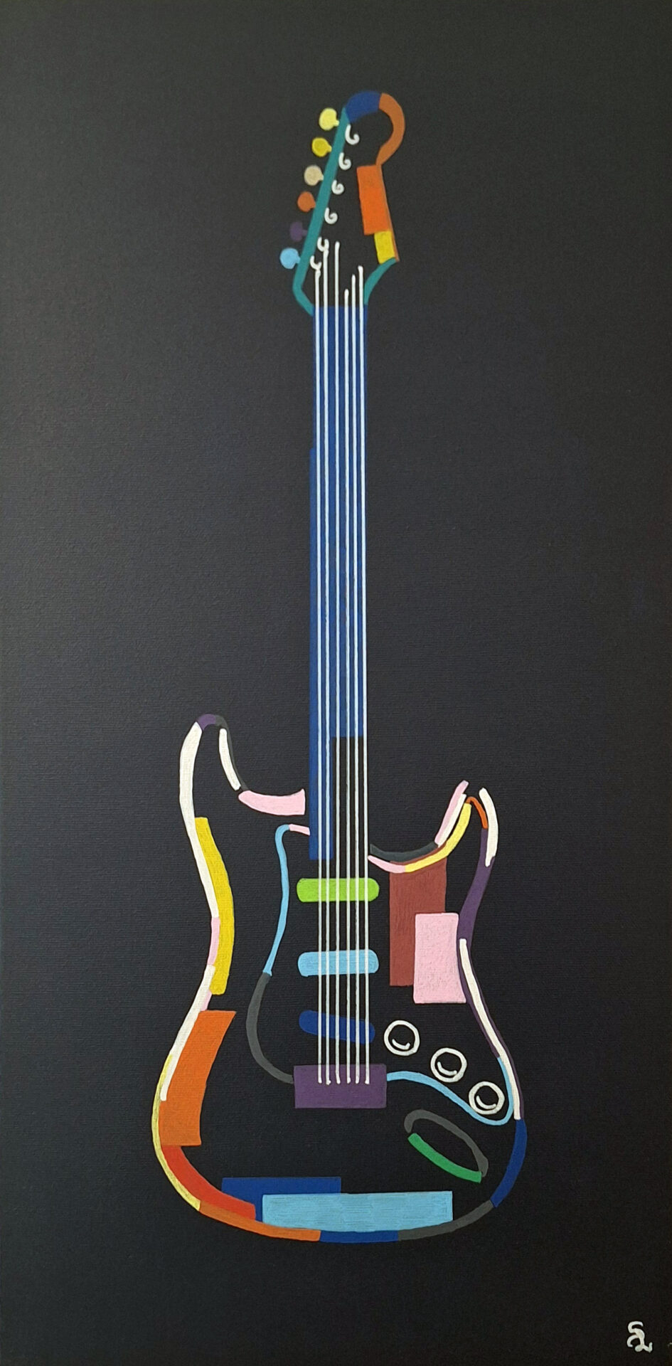 "Guitare" 60x30